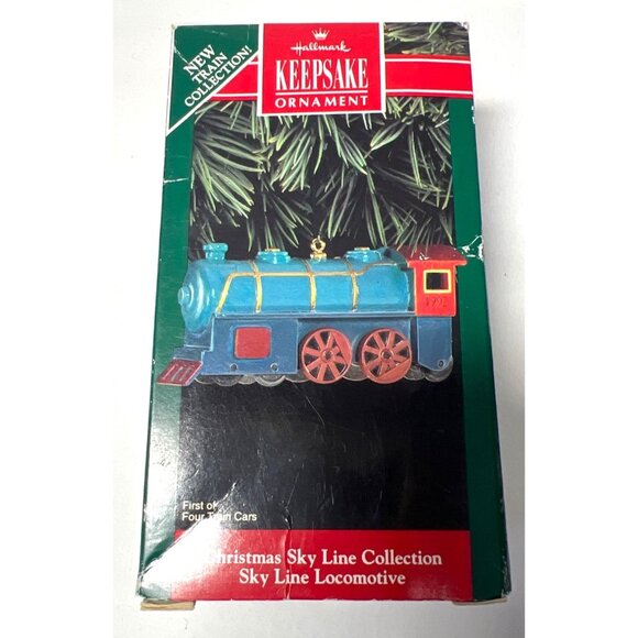 Hallmark Keepsake Ornament 1992 Christmas Sky Line Train Collection Locomotive & - Picture 6 of 9